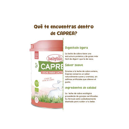 Confezione da 3 latte di capra per neonati Caprea 1 (da 0 a 6 mesi) 800 g