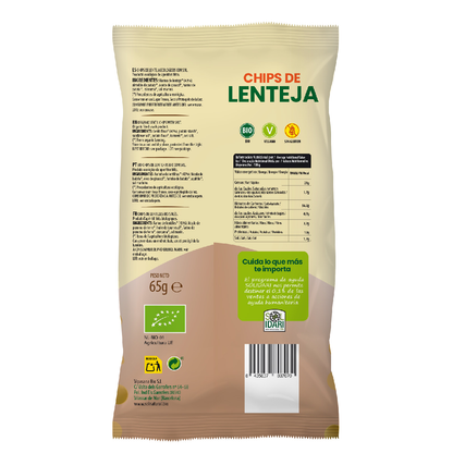 Chips di lenticchie biologiche Sol Natural 65 g