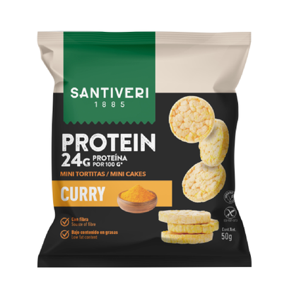 Mini tortini proteici al curry SANTIVERI 50 g