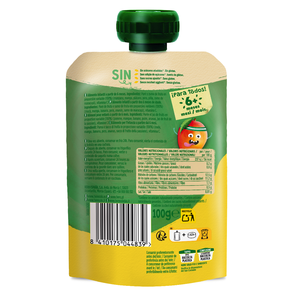 Ciotola Yogurt Tropical Hero 100 g