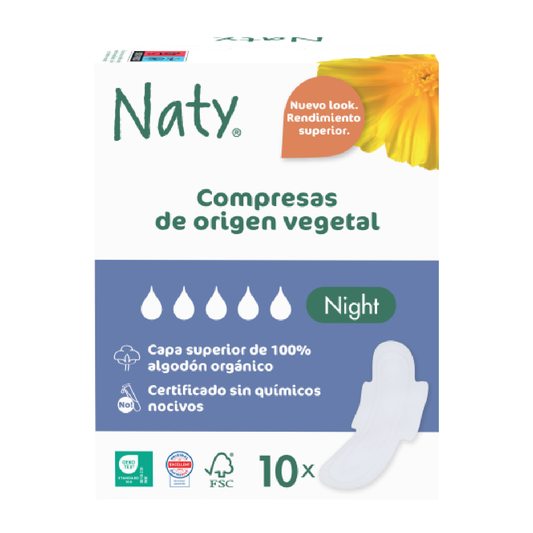 Assorbenti ECO notte Naty 10 pezzi