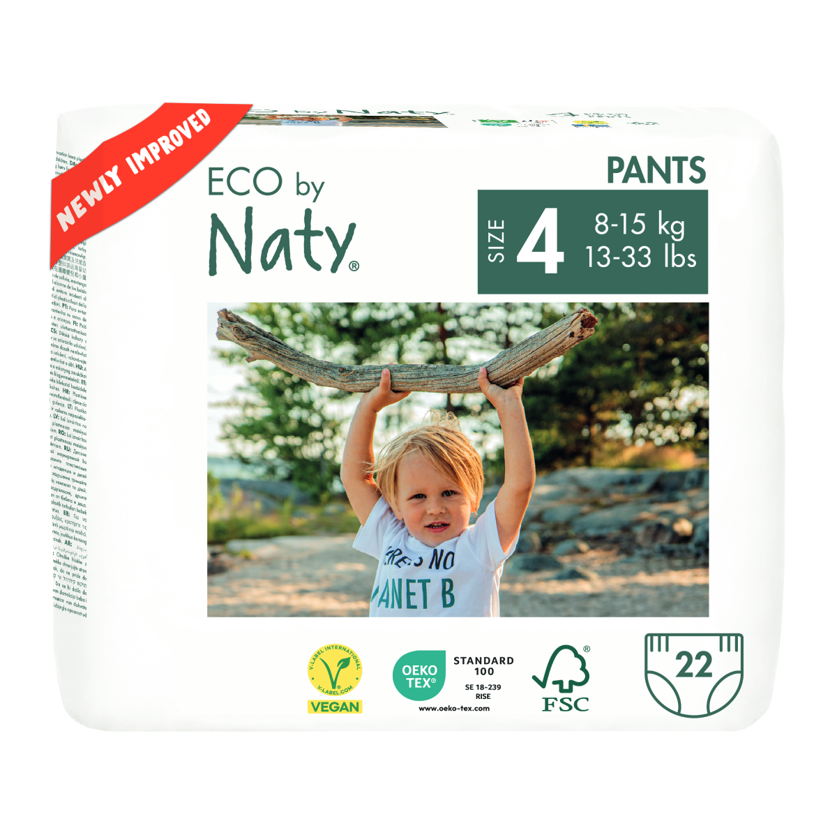 Pannolini Naty n. 4 8-15 kg, 22 pz