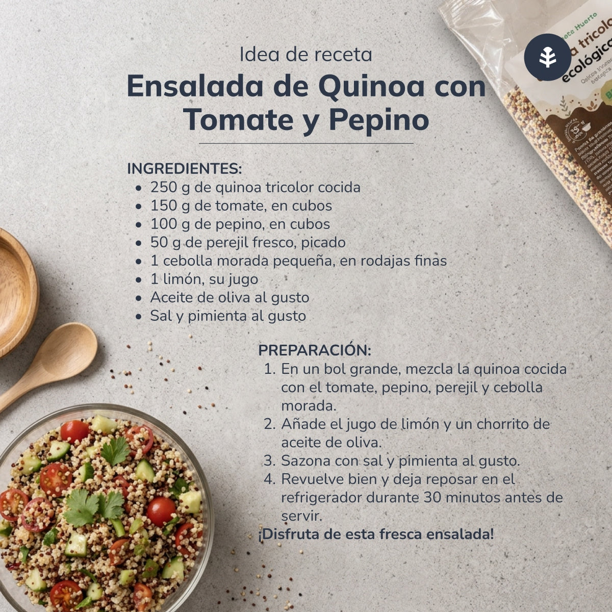 Confezione da 10 Quinoa tricolore ECO Planeta Huerto 500 g