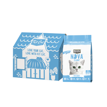 Kit Cat Arena Eco SoyaClump - Kitten Baby Powder 7 L Sabbia per gatti