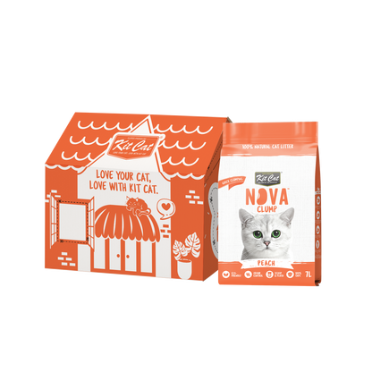 Kit Cat Arena Eco SoyaClump - Peach 7 L Sabbia per gatti