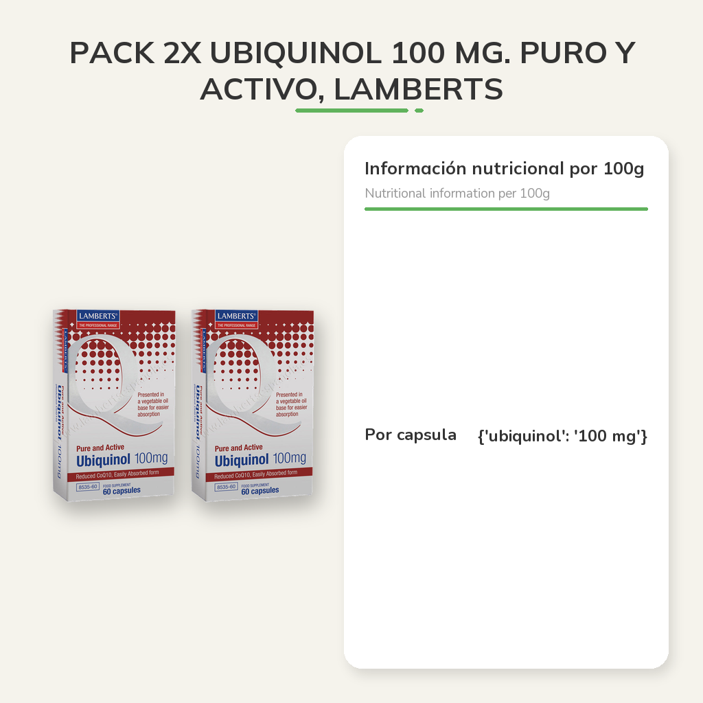 Información nutricional