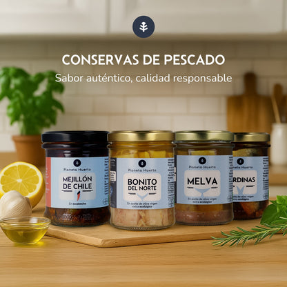 Pack 12x Bonito del Norte en aceite de oliva ECO Planeta Huerto 200 g