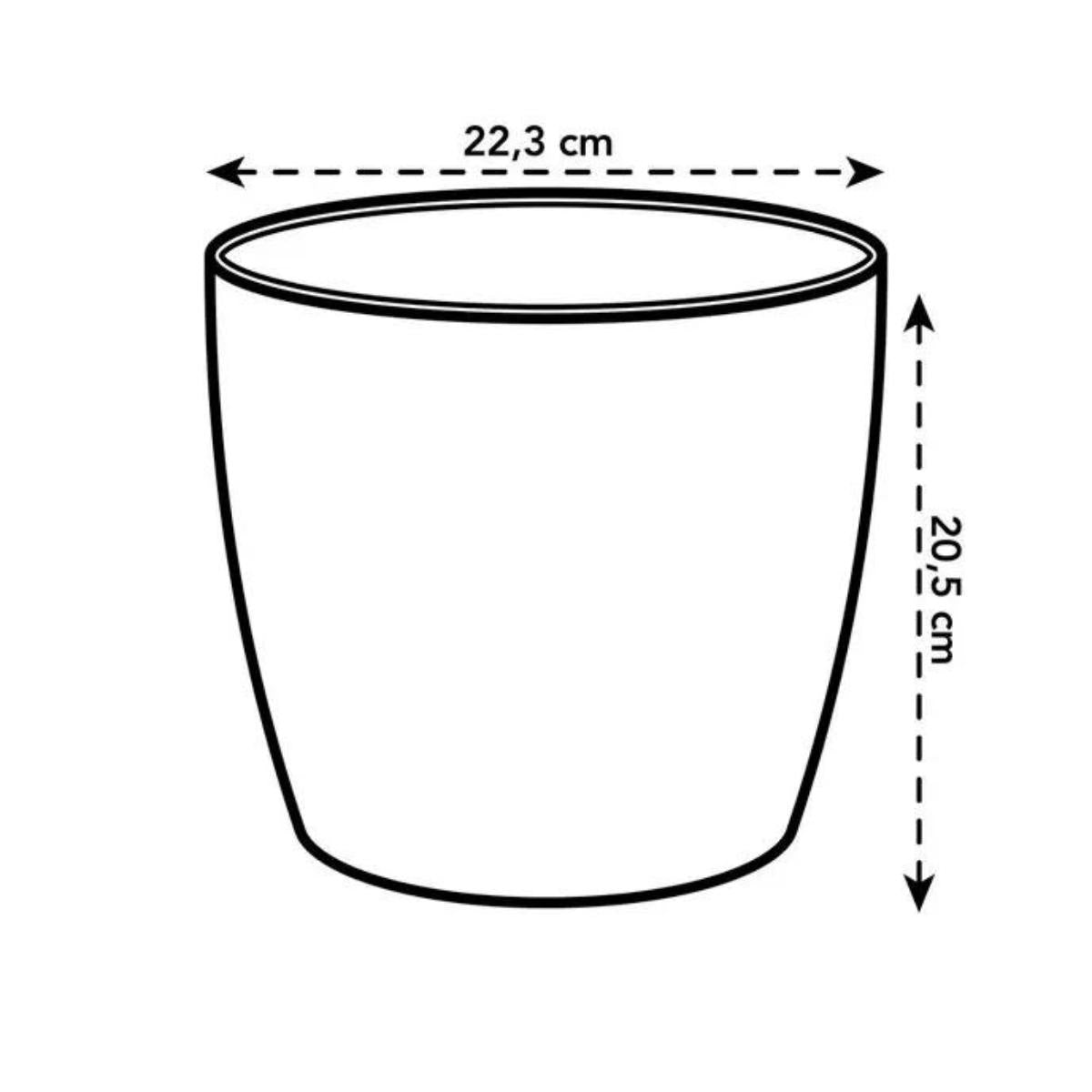 Macetero reciclado Coffee Collection Round Elho 18 cm
