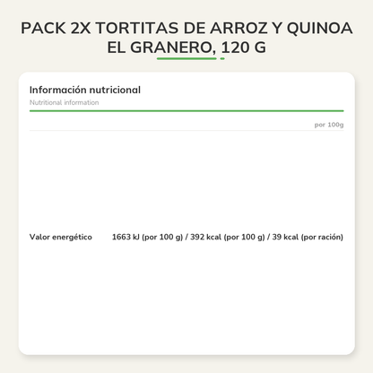 Información nutricional