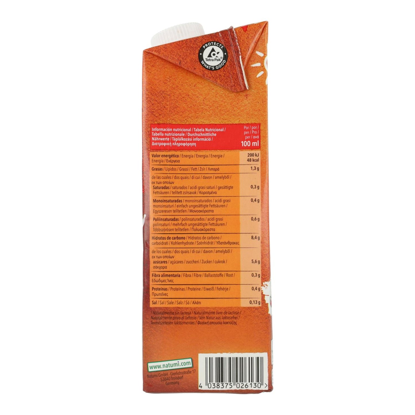 Pack 6 x Bebida Avena BIO Natumi 1 L