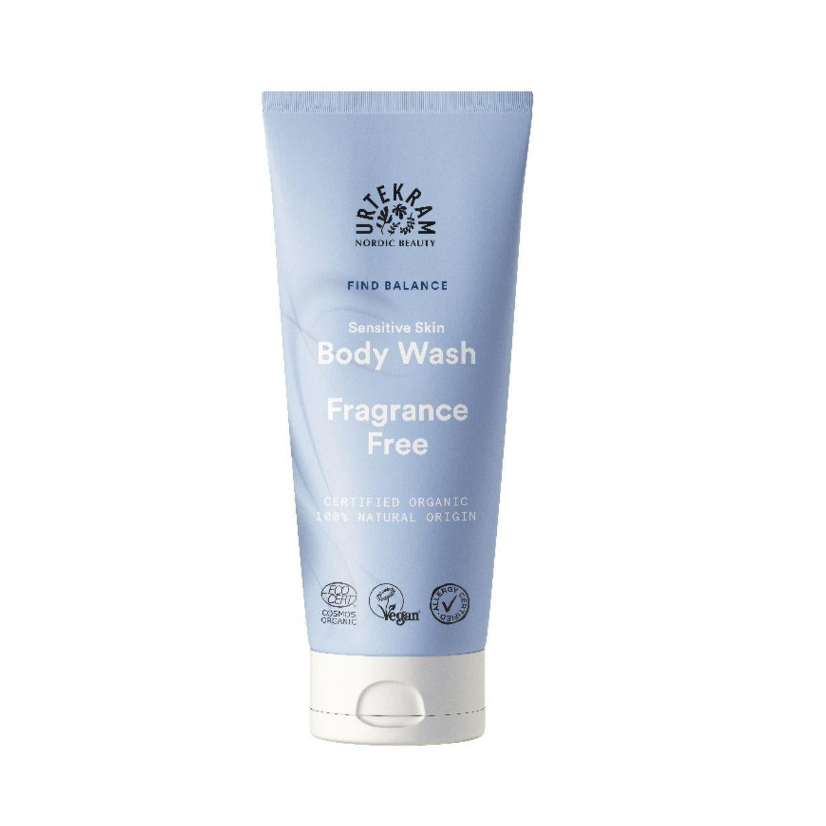 Gel de baño sin fragancia Urtekram  200 ml