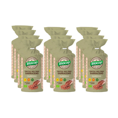 Pack 12x Tortitas 100% Trigo Sarraceno Biocop 100 g