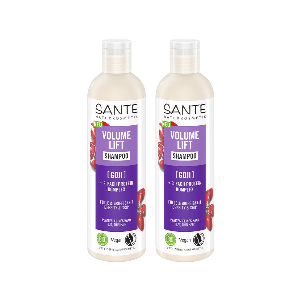 Pack 2x Champú volumen goji Sante 250 ml