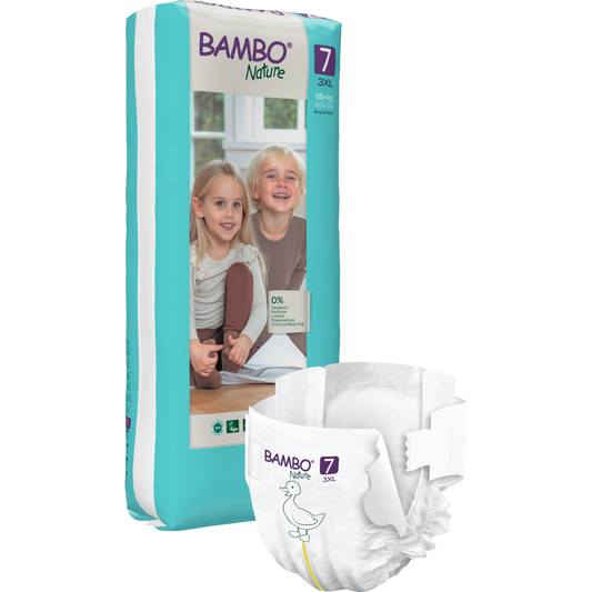 Pañal T7 (+18 Kg) Bambo Nature 40ud