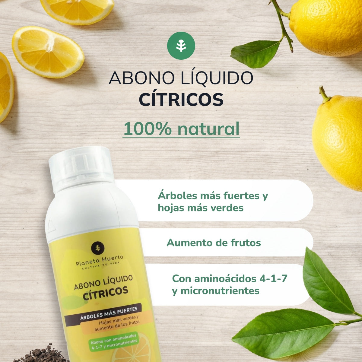 Concime liquido per agrumi Planeta Huerto 1 l