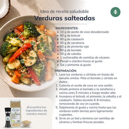 Confezione 3xOlio di cocco biologico deodorato ECO Planeta Huerto 500 ml