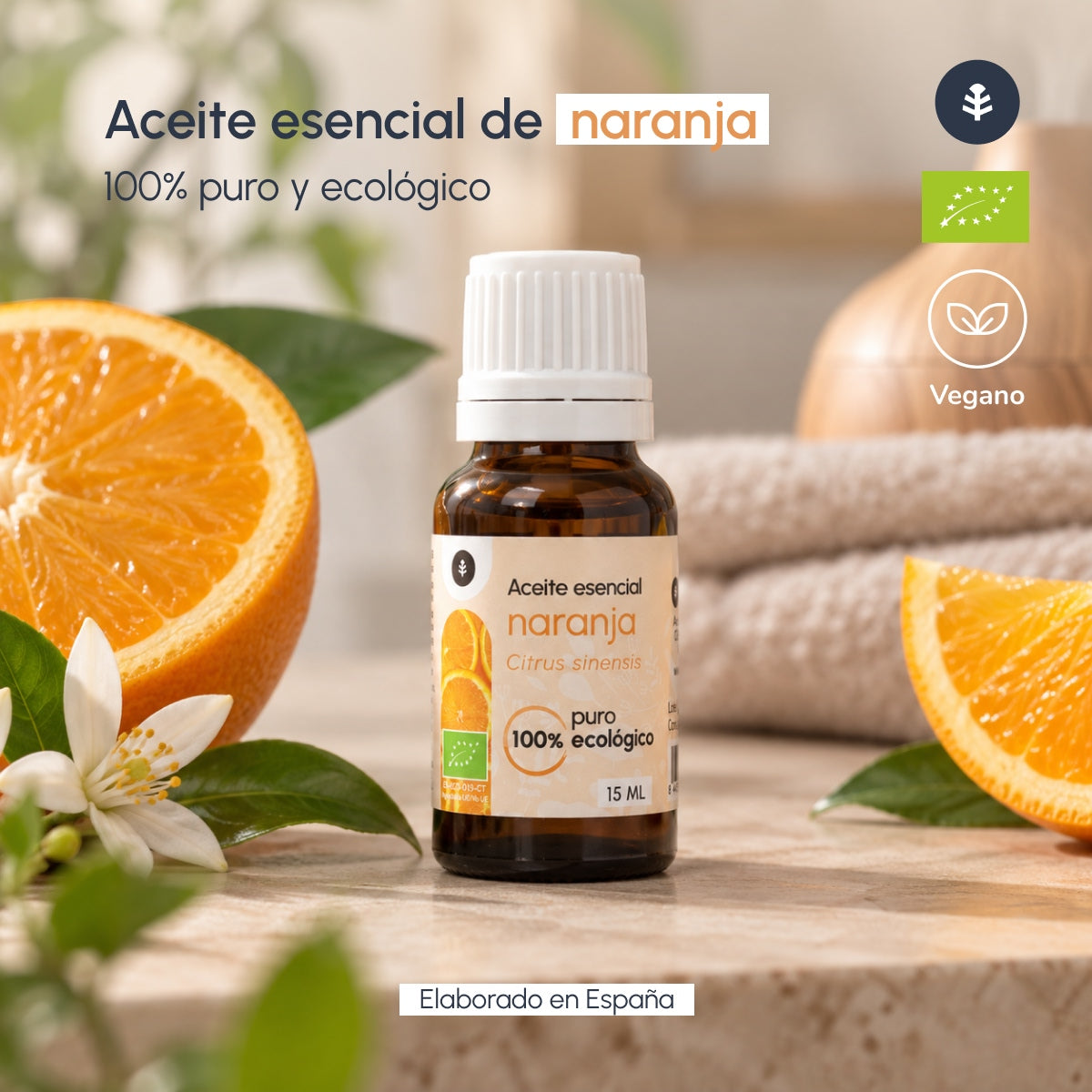 Olio essenziale di arancio dolce Bio Planeta Huerto 15 ml