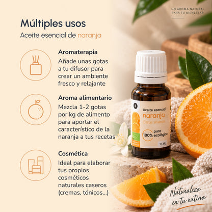 Olio essenziale di arancio dolce Bio Planeta Huerto 15 ml