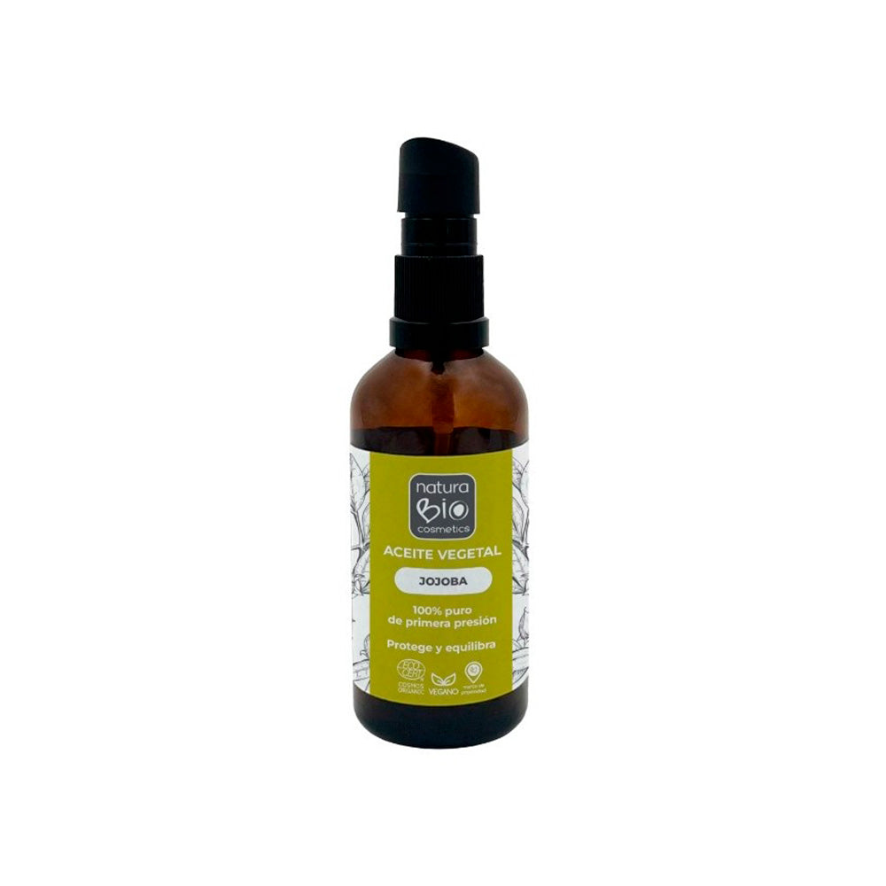 Olio vegetale di jojoba biologico Naturabio, NATURABIO, 50 ml