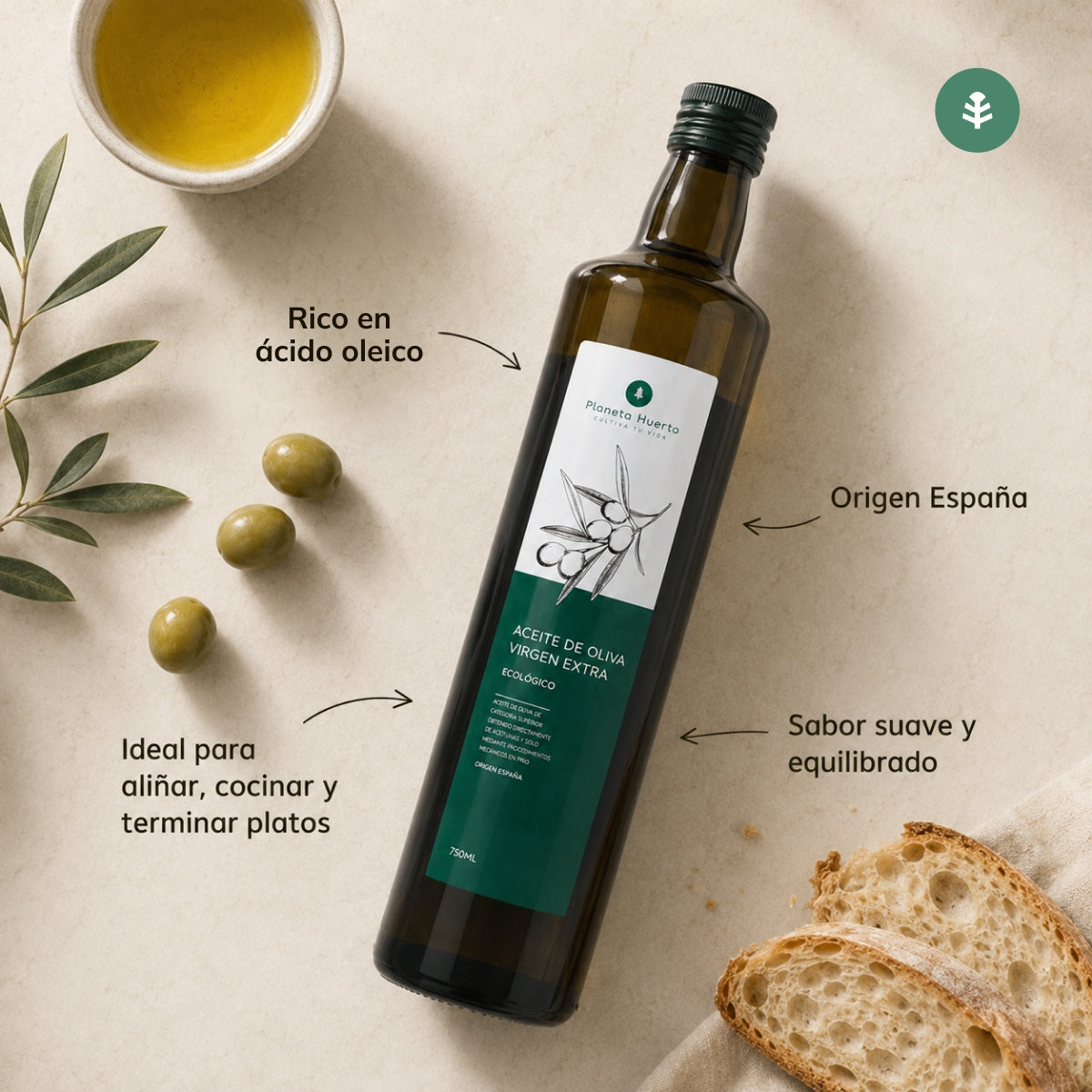 Olio extravergine di oliva ECO Planeta Huerto 5 L