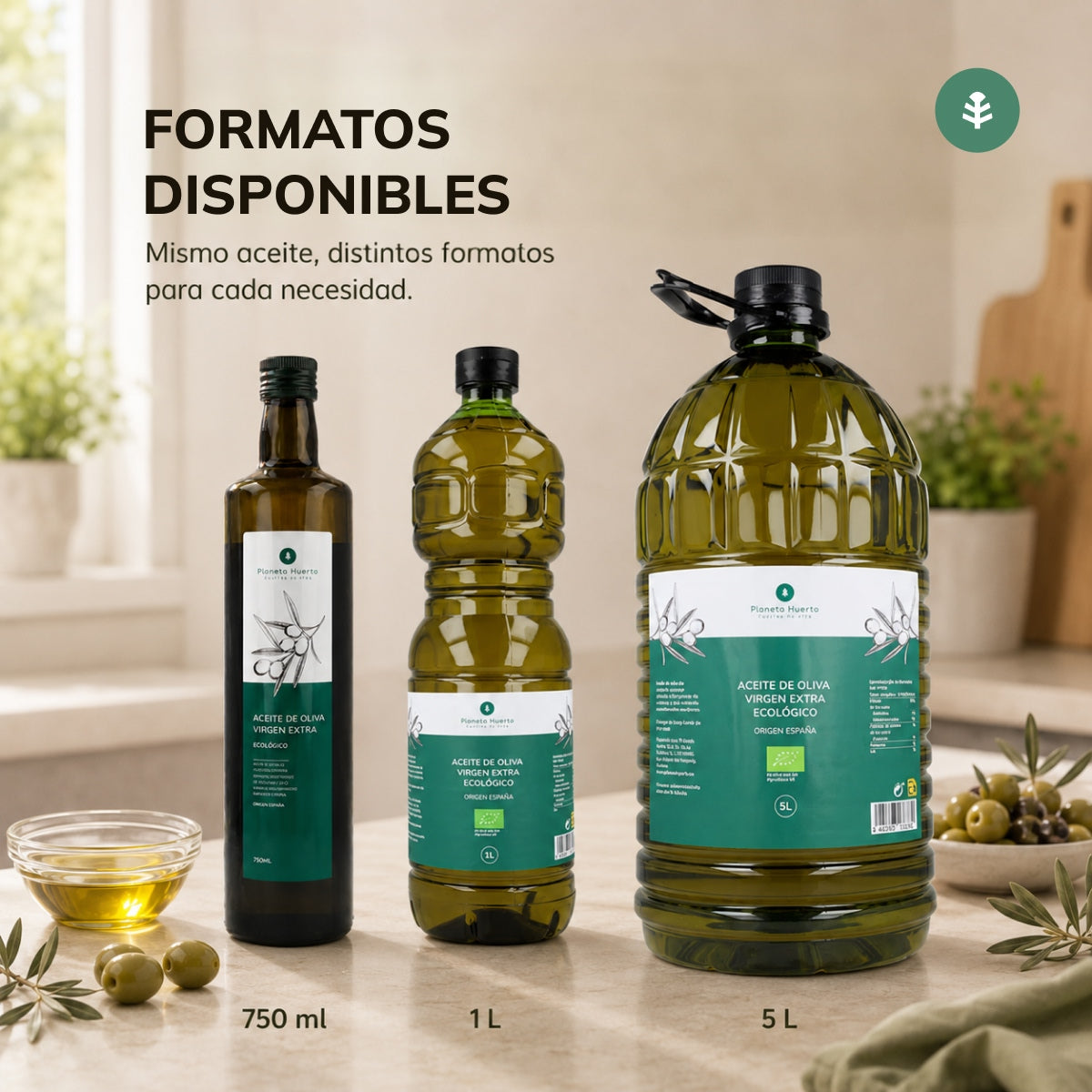 Olio extravergine di oliva ECO Planeta Huerto 5 L