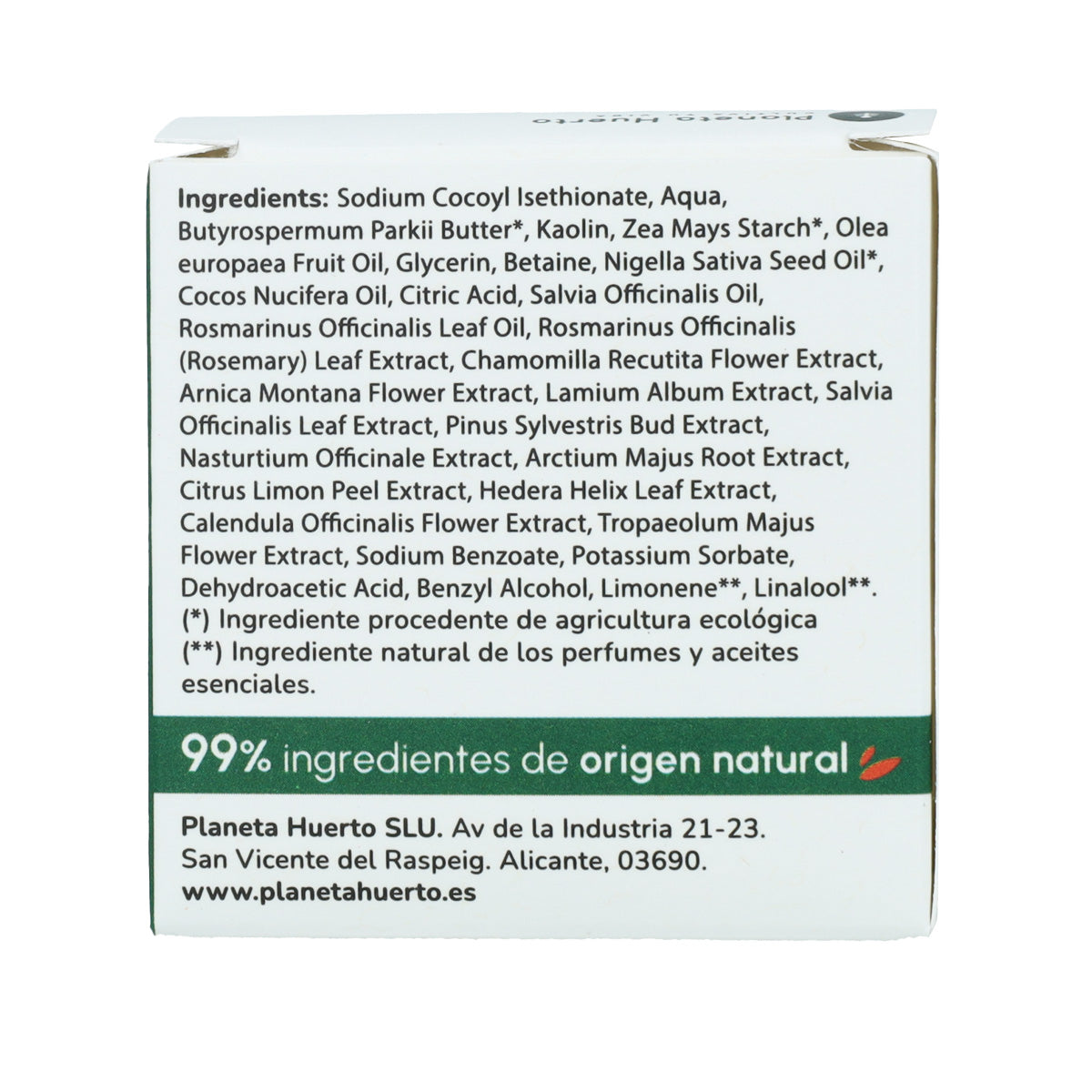 Champú sólido Anticaspa con Romero y Salvia Planeta Huerto 85 gr