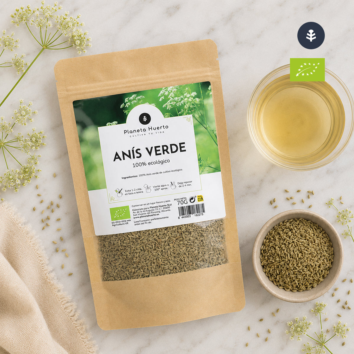 Anice verde in grani ECO Planeta Huerto 70g