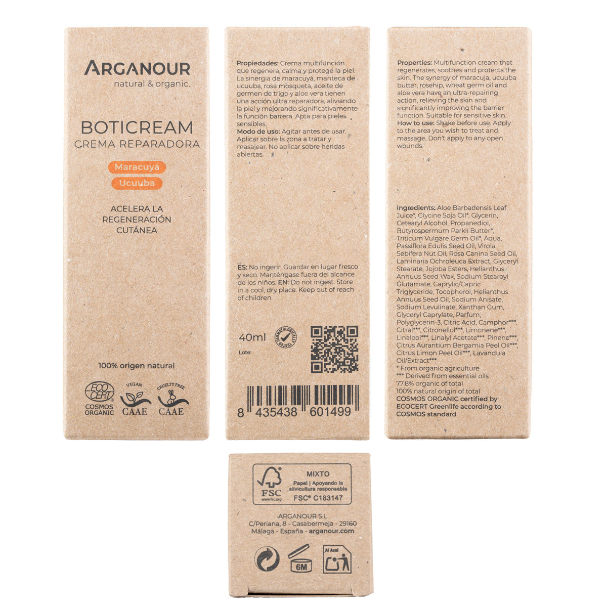 Crema riparatrice Boticream Arganour 40 ml
