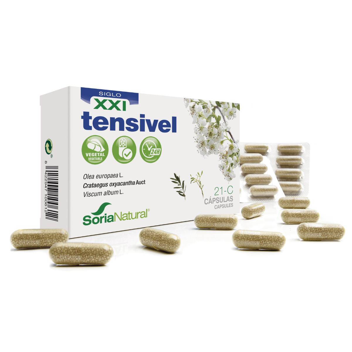 21-C Tensivel liberación prolongada Soria Natural, 30 cápsulas