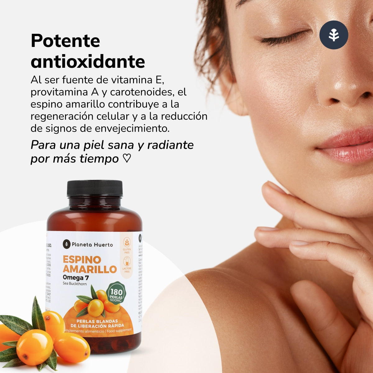 FBA Omega 7 Espino Amarillo Planeta Huerto 180 Perlas