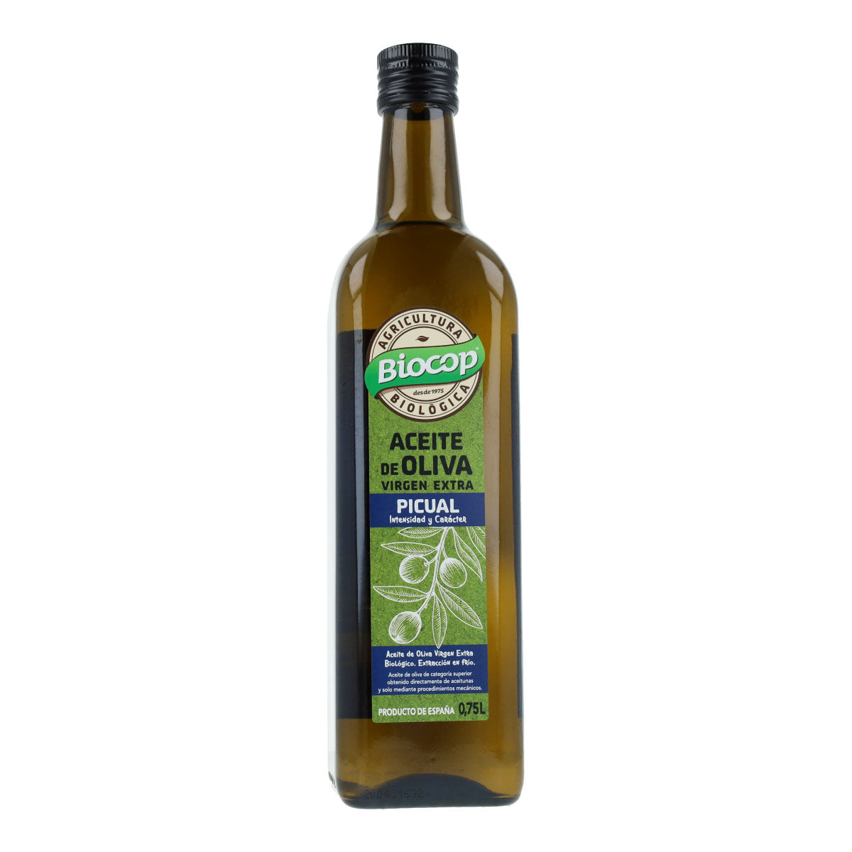 Olio extravergine di oliva Picual Bio Biocop 750 ml