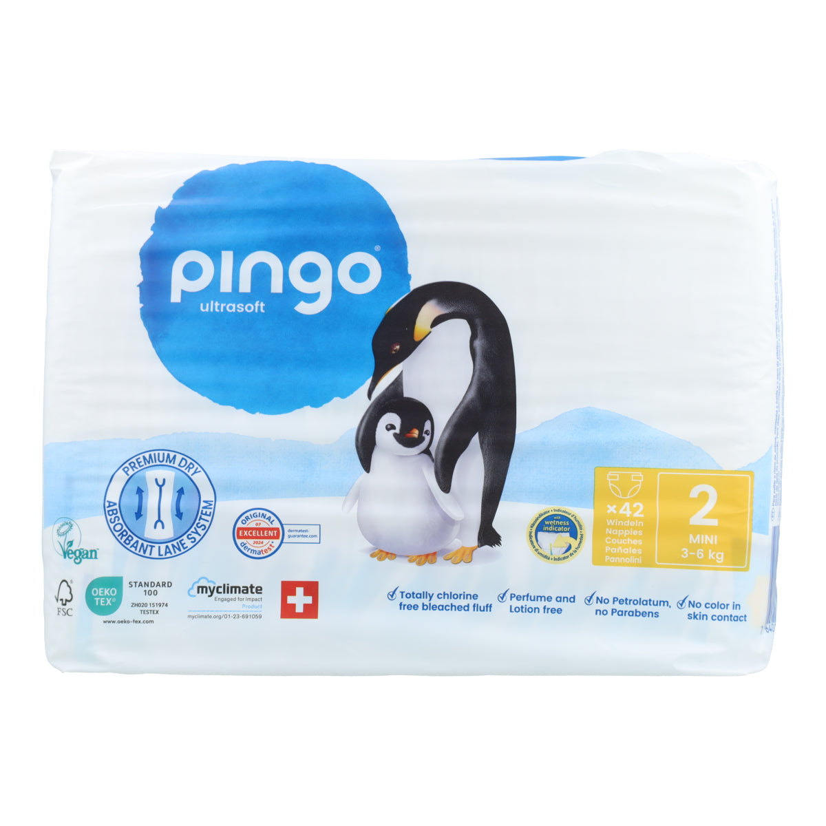 Pannolini T2 (3-6 kg) Pingo 42 pezzi