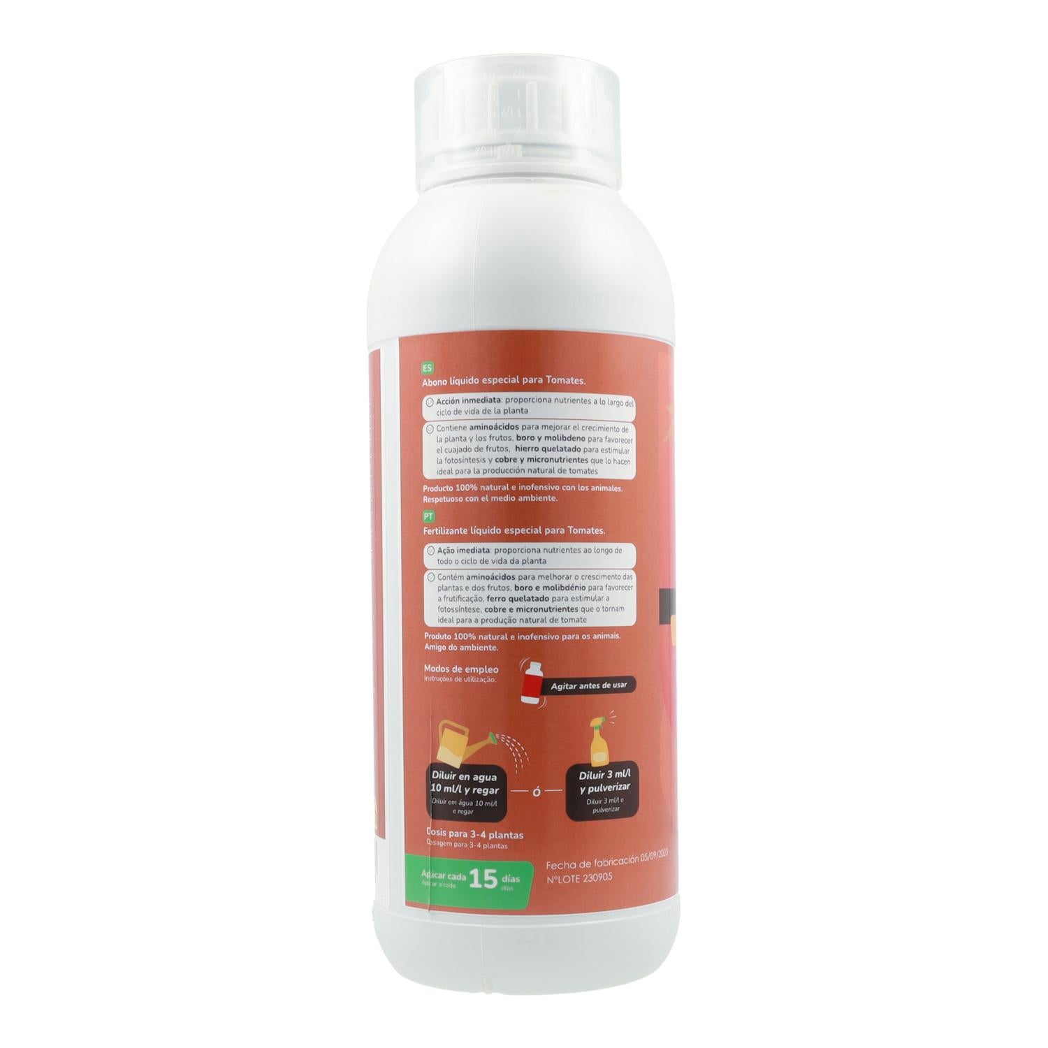 Abono Líquido Tomates Planeta Huerto 1 l
