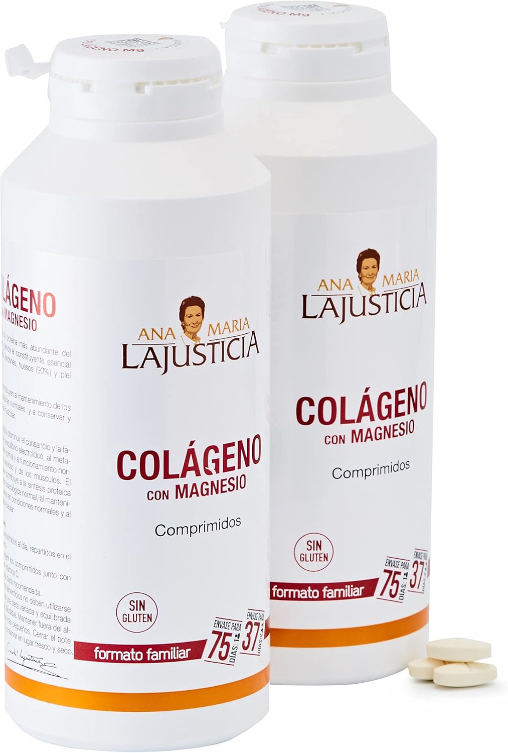 Pack 2x Colágeno con Magnesio Ana María La Justicia 450 comprimidos