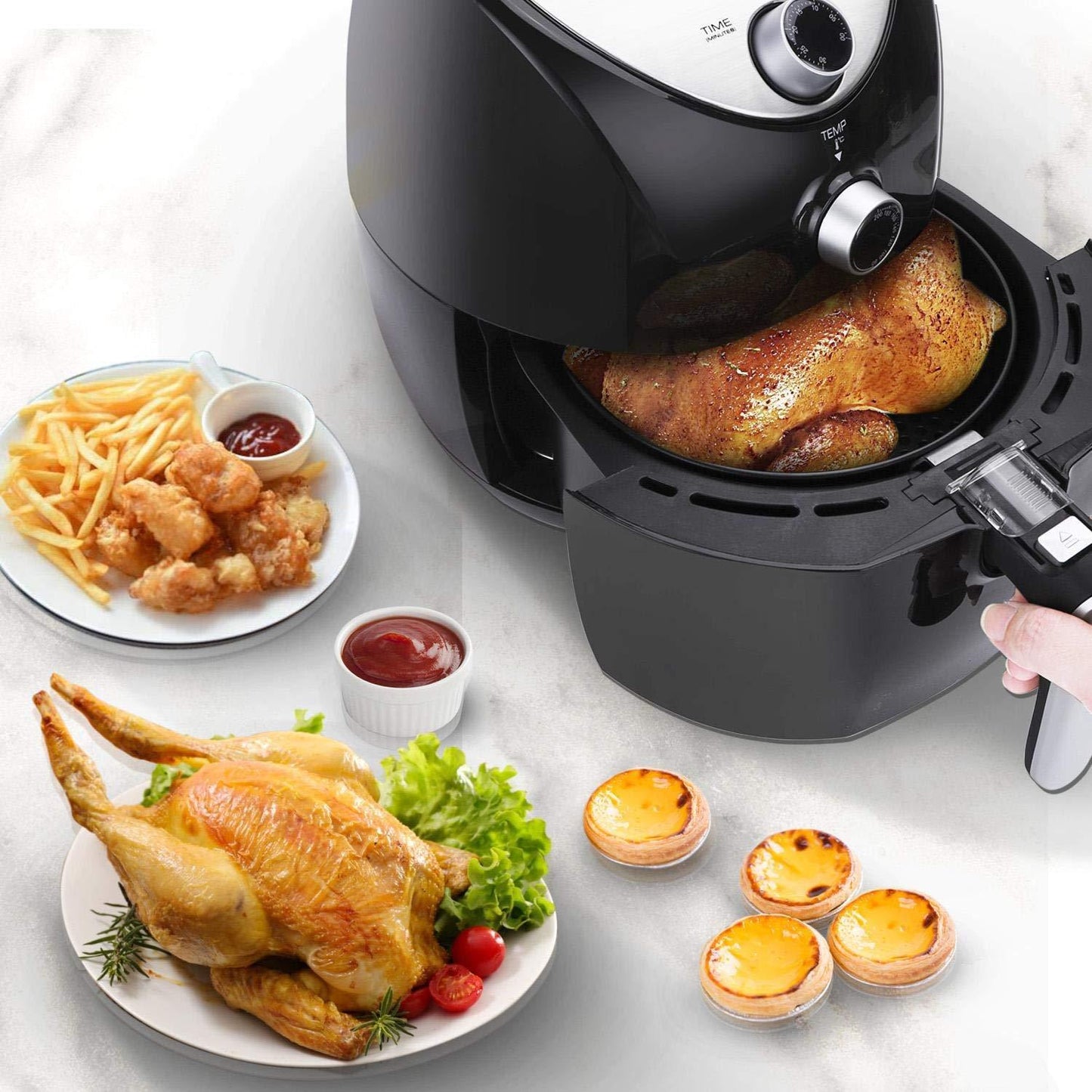 Freidora de aire sin aceite 3,2 L 1400W Libre de BPA