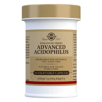 Acidophilus Plus Avanzado. Solgar 60 Cápsulas
