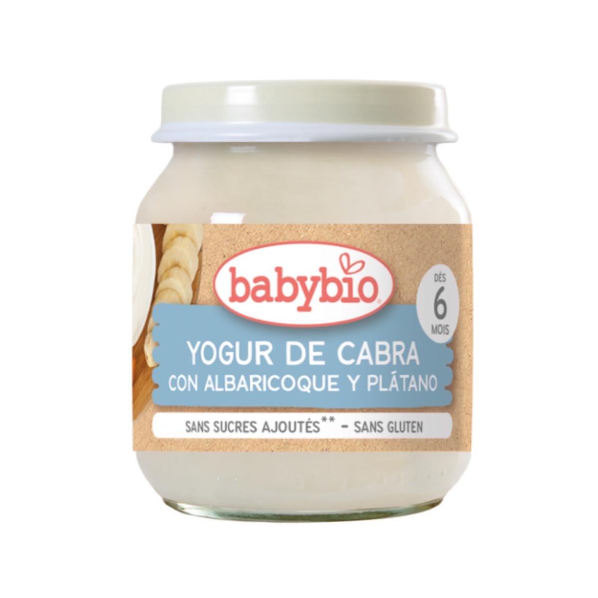 Yogur de Leche de Cabra con Albaricoque y Plátano Ecológica Babybio 2x130gr