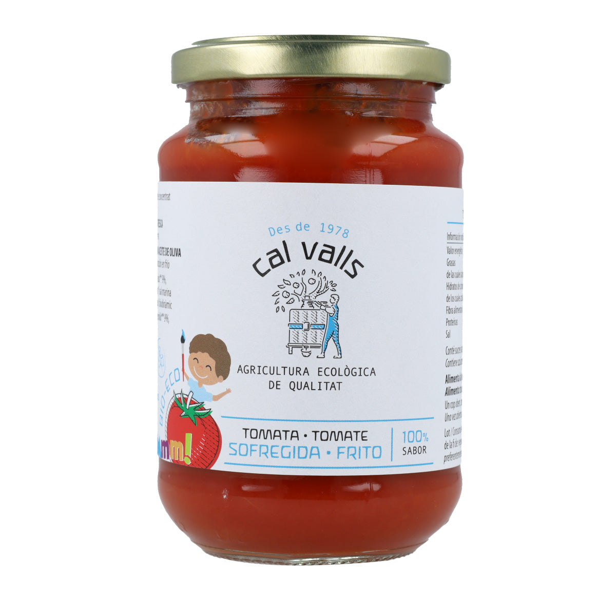 Pomodoro fritto SENZA ZUCCHERI aggiunti biologico Cal Valls 350 g