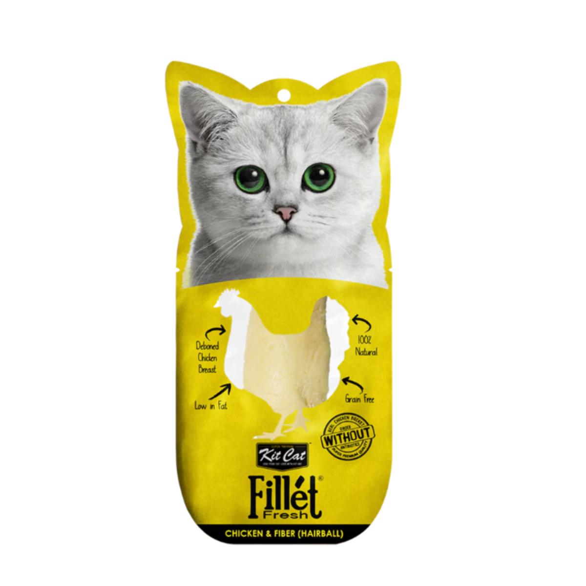 Kit Cat FilletFresh - Pack Degustación 18 ud Snack natural para gatos