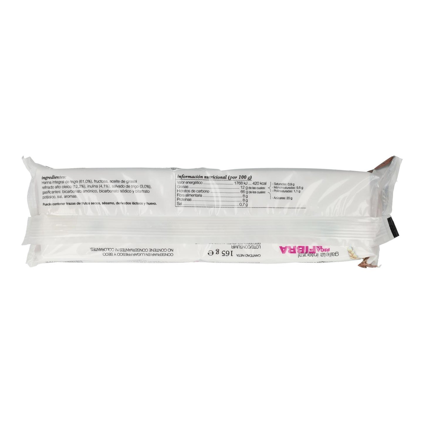 Galletas de Fibra Integral Soria Natural 165 g