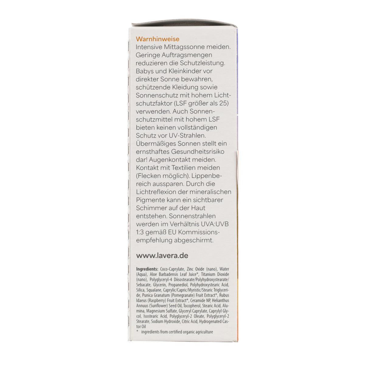 Fluido solare viso SPF50 Lavera 40 ml