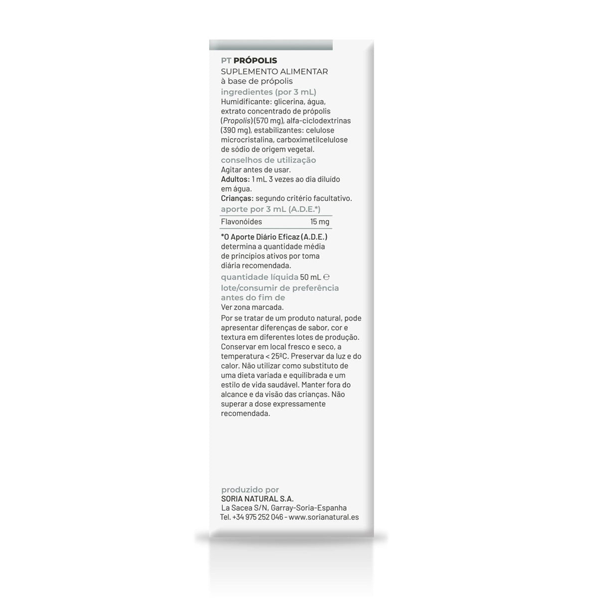 Pack 3x Extracto de Propóleo XXI Soria Natural 50 ml