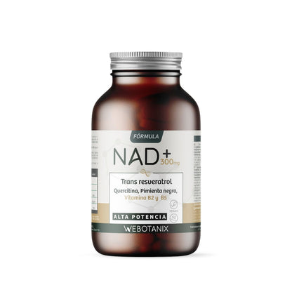 NAD+ 300 mg Trans Resveratrol WEBOTANIX 60 cápsulas