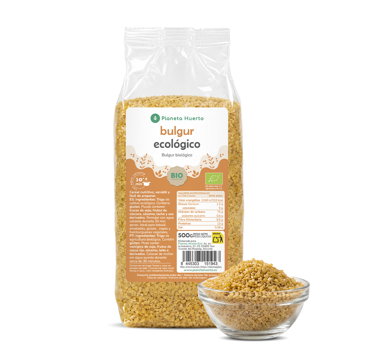 Bulgur grossolano ECO Planeta Huerto 500 g