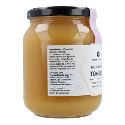 Miel Cruda de Tomillo Planeta Huerto 950 g
