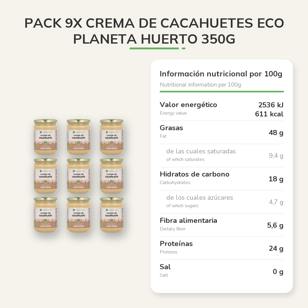 Información nutricional
