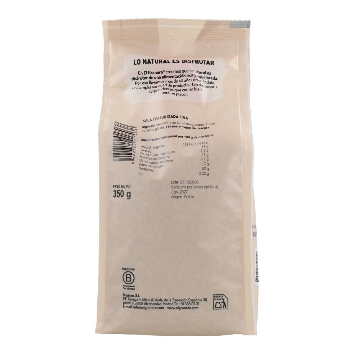 Soia testurizzata fine 350 g El Granero