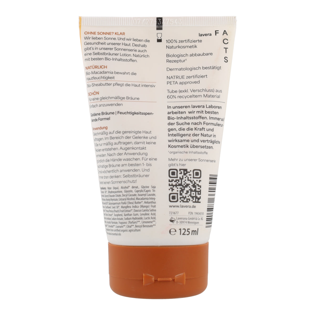Lozione autoabbronzante Lavera 125 ml