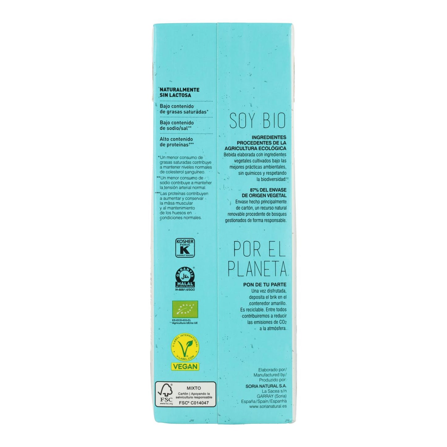 Bebida de Soja ECO Soria Natural 1L