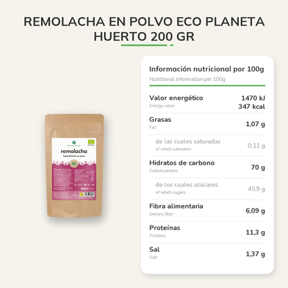 Información nutricional